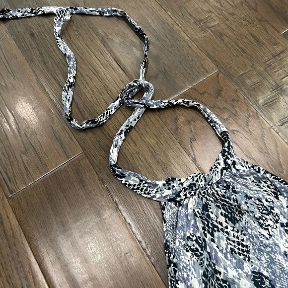 BCX Neck Tie Up Romper - Picture 4 of 12